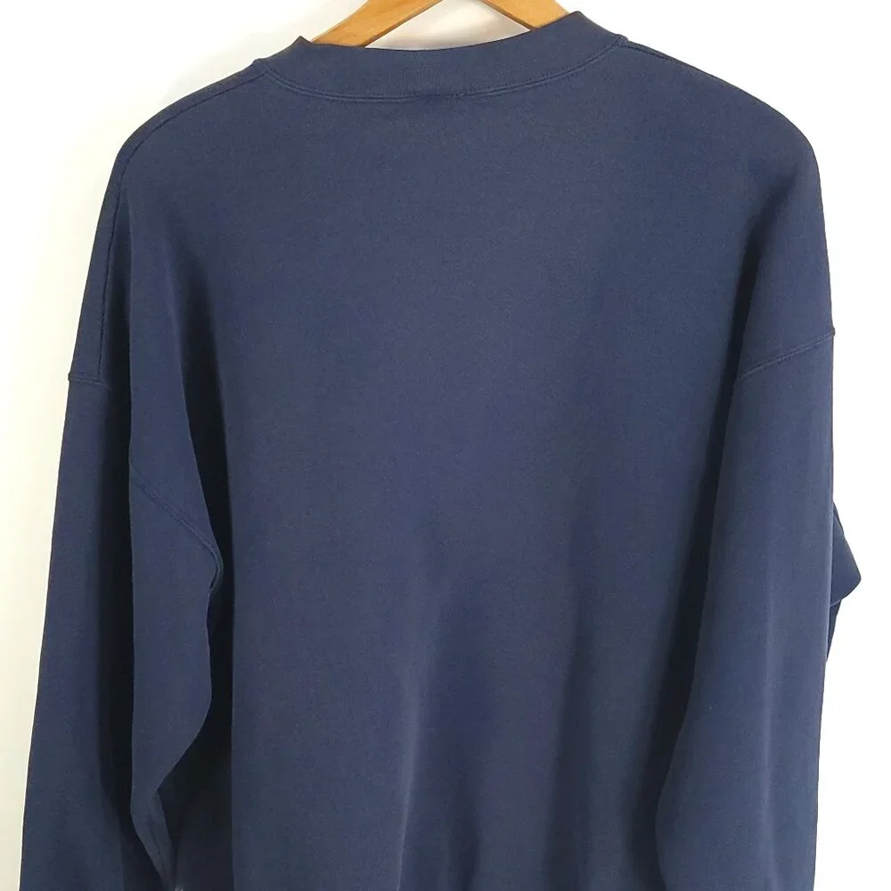 Tinker Bell Tink Graphic Sweatshirt Women's XXL Navy Disney Store Distressed USA - Picture 7 of 12